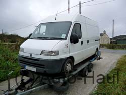 Fiat van non runner delivered to Cornwall