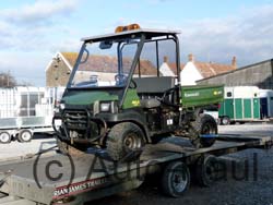 Kawasaki Mule delivery to a ridding stables