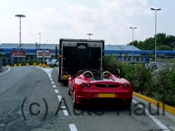 Just about to load this Ferrari in Pizza airport to bring back to the UK.