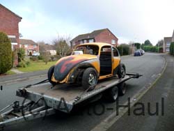 VW Beetle collected & delivered for a swap for another VW. Two members of a local VW club fancied a change.