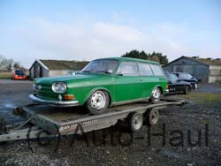 VW Type 4 just been loaded & on it's way to new owner.