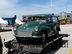 This Morris Minor was off to it's new home in sunny Florida.