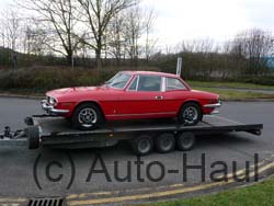 Triumph Stag on it's way to new owner in Cornwall