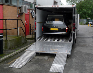 My Mk2 Granada Colmon Milne Hearse. Unloading for the last Big Brother tv show